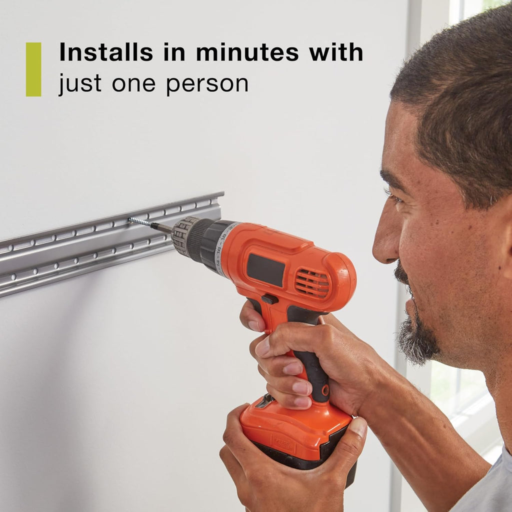 Rubbermaid FastTrack Garage Storage System Tool Hanging Kit, Wall Mount Holder for Garden Lawn Tools/Garage/Home