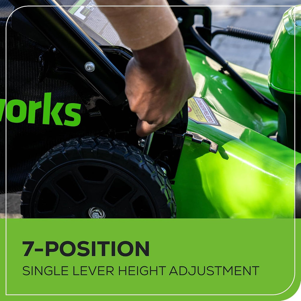 Greenworks 40V 21 in Self-Propelled Lawn Mower, 5.0 Ah Battery and Charger