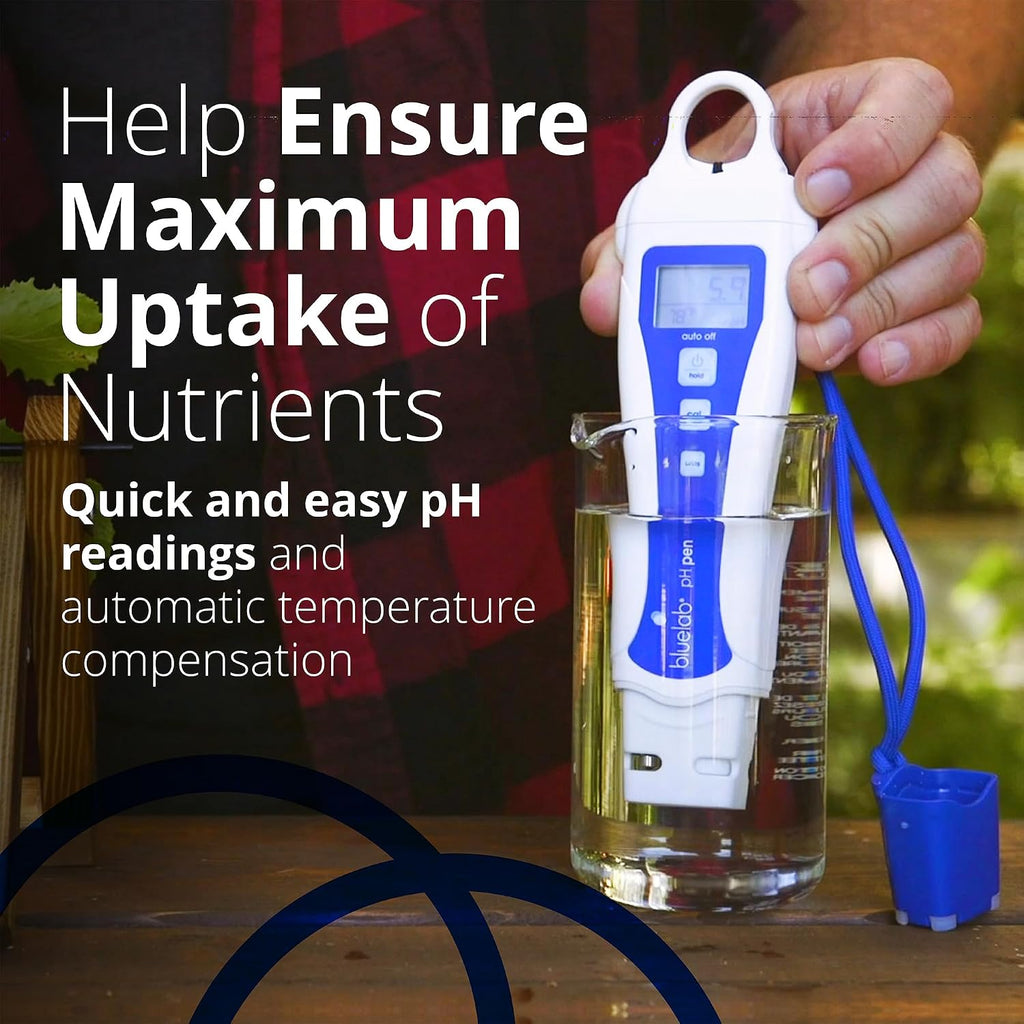 Bluelab pH Pen Meter and Probe Care Kit pH for Optimal Plant Health | With Calibration Supplies, Storage Solution and