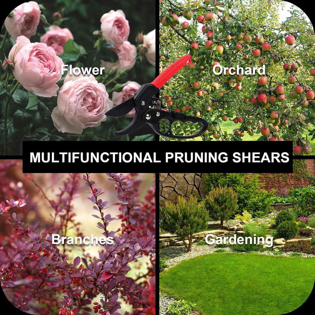 Premium pruning shears for gardening, Work 3 times easier, Pruners heady duty, Sharp garden clippers cuting florist