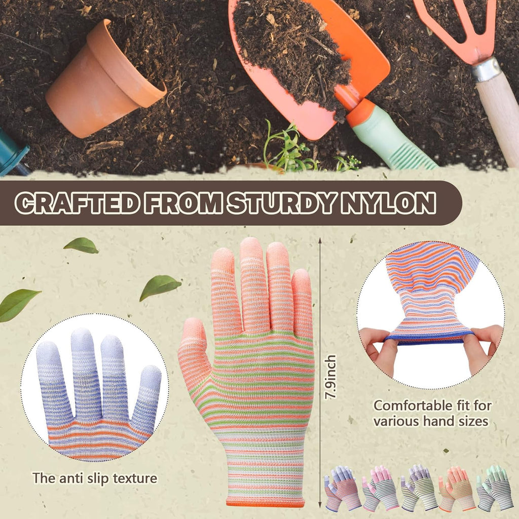 Chicingyou 50 Pairs Gardening Gloves Bulk for Women and Men, Disposable Yard Gloves Non Slip Rubber Coated, Breathable