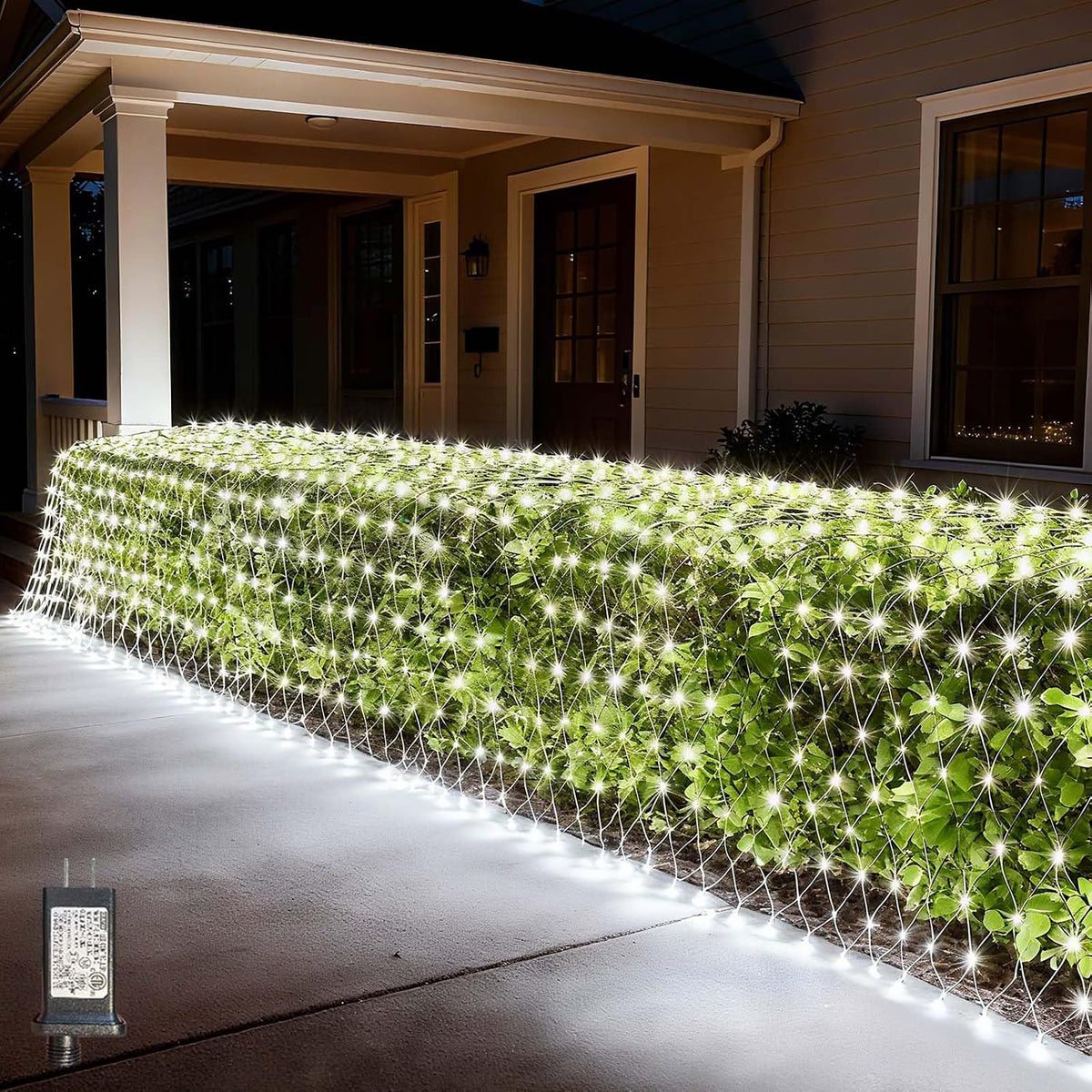 LitHome 21FT x 5FT Christmas Net Lights Outdoor Mesh Lights Connectable