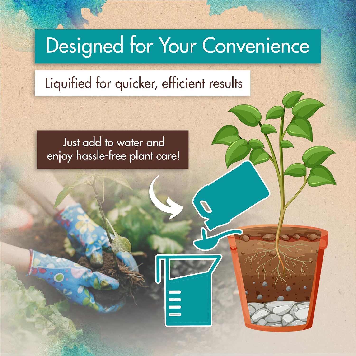 Organic Fish Fertilizer for Vegetable Garden, Fruits, and Flowers, 1 Gallon | The Grow Co Emulsion for Plants, 2-3-1