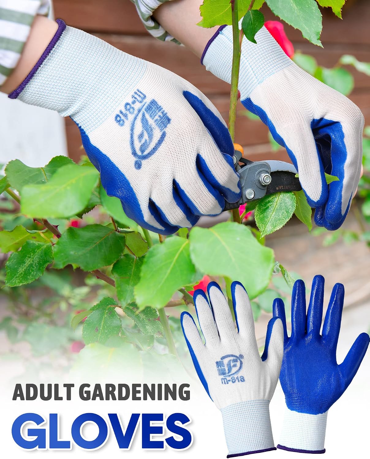 Honeydak 36 Pairs Garden Gloves Bulk for Men Women | Heavy Duty Work Gloves, Breathable Rubber Coated, Durable