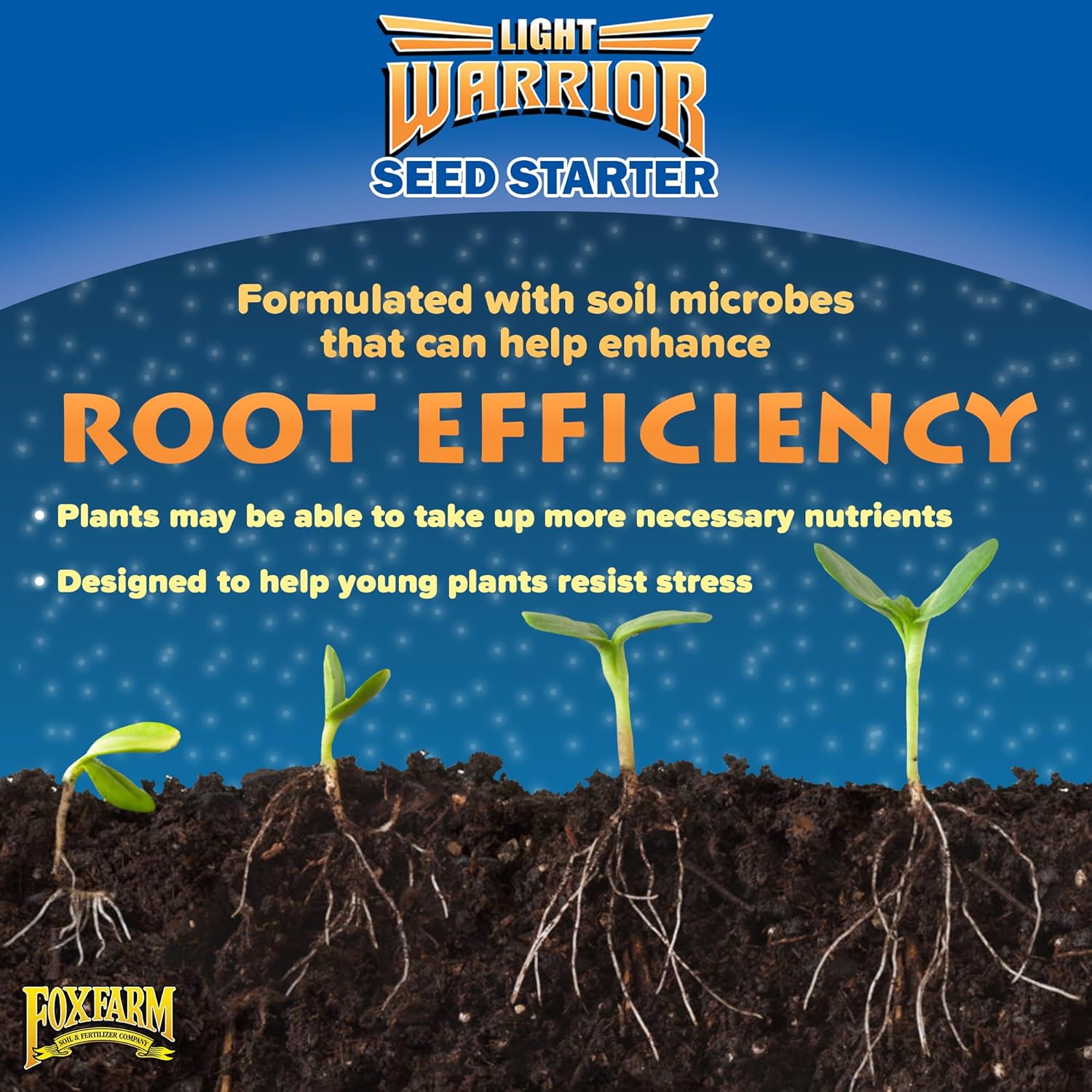 FoxFarm Light Warrior Seed Starter Growing Medium, 12 Quart - Beneficial for Seed Germination and Root Development