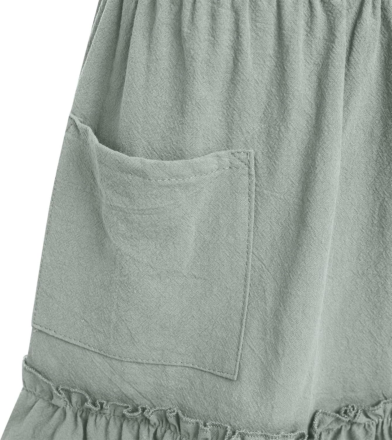 ODIZLI Frill Apron for Women Cotton Cross Back Vintage Ruffle Apron for Garden Cooking Aprons