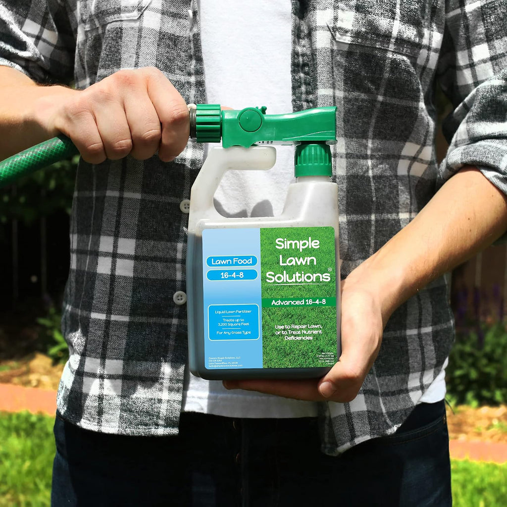 Advanced 16-4-8 Balanced NPK - Lawn Food Quality Liquid Fertilizer - Spring & Summer Concentrated Spray - Any Grass