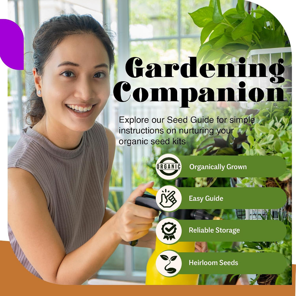 Ark Seed Kits-Organic 30 Heirloom Varieties, Over 10,000 Non-GMO Seeds Including Zucchini, Watermelon, Bell Pepper &