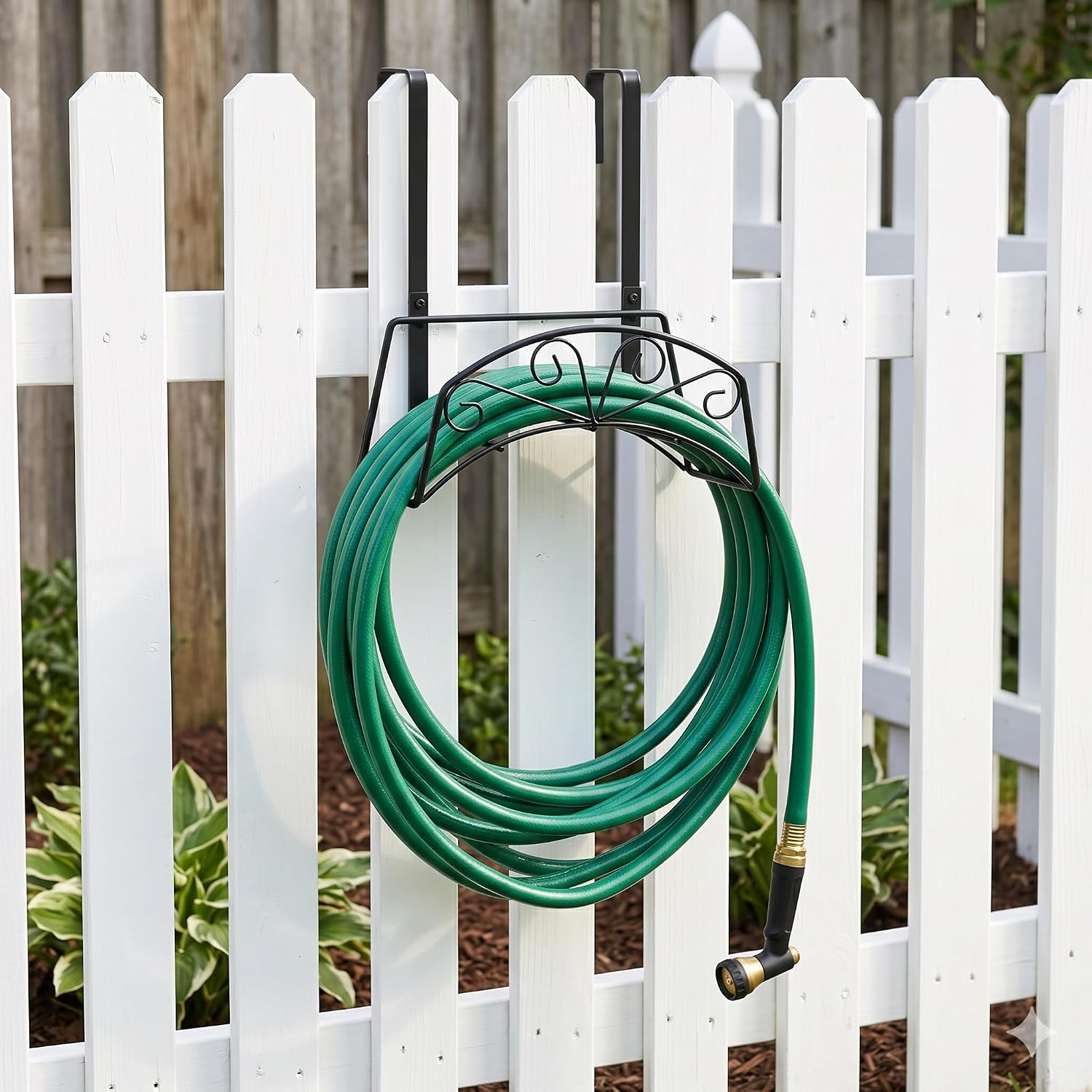 Garden Hose Holder, Water Hose Holder,Sturdy Hose Reel Holds, Metal Water Hose Stand for Outside -Wall Mount Or Hanger