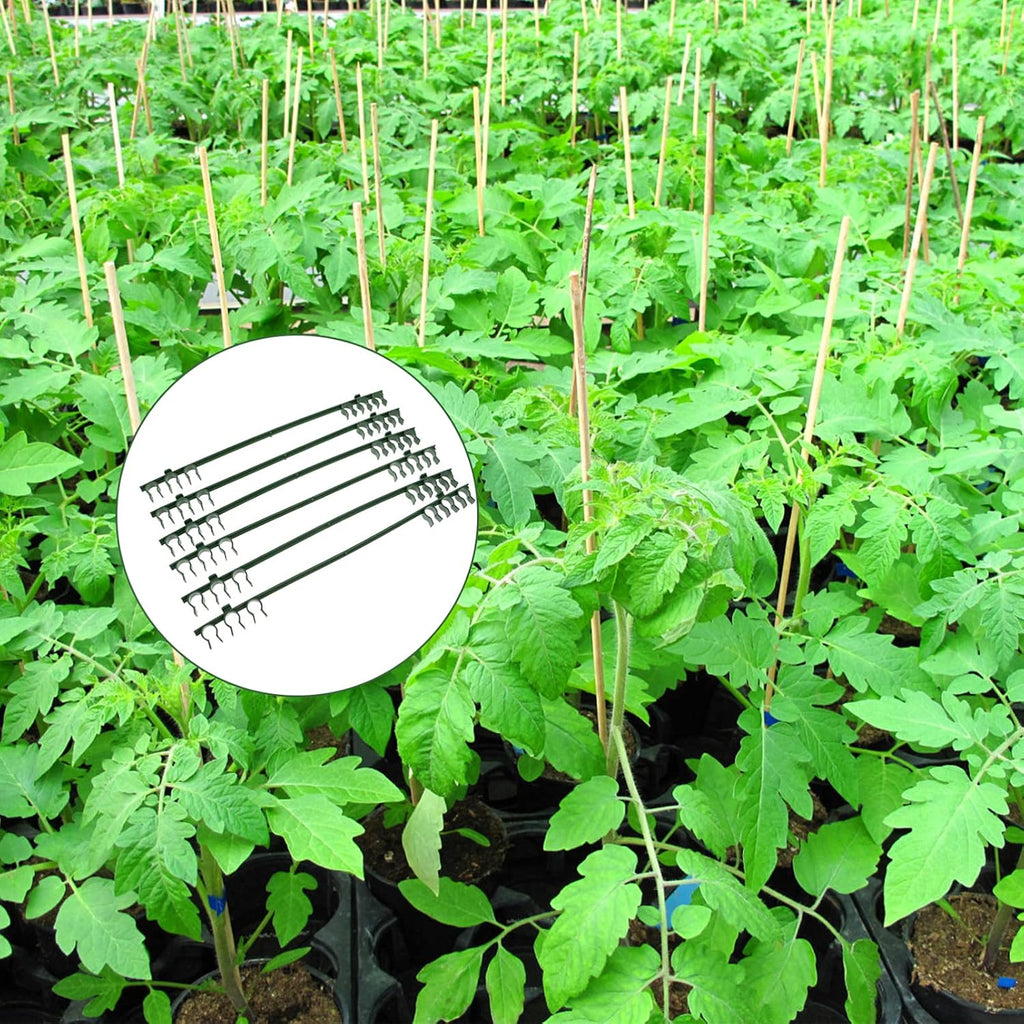 50PCS Stake Arms for Tomato Cage, 11.8 Inches Garden Stake Connectors, Expandable Trellis Connectors for 11mm Diameter