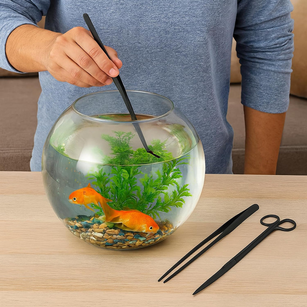 Mandala Crafts Rainbow 12 in Aquascaping Tool Kit for Aquarium Terrariums | Rust Resistant Stainless Steel Spatula