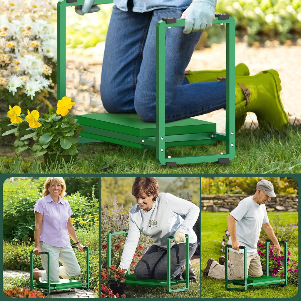 Garden Kneeler and Seat, 10.2" Wider Heavy Duty Thick for Kneeling and Seat | Multifunctional Kneeler Bench, Gardening