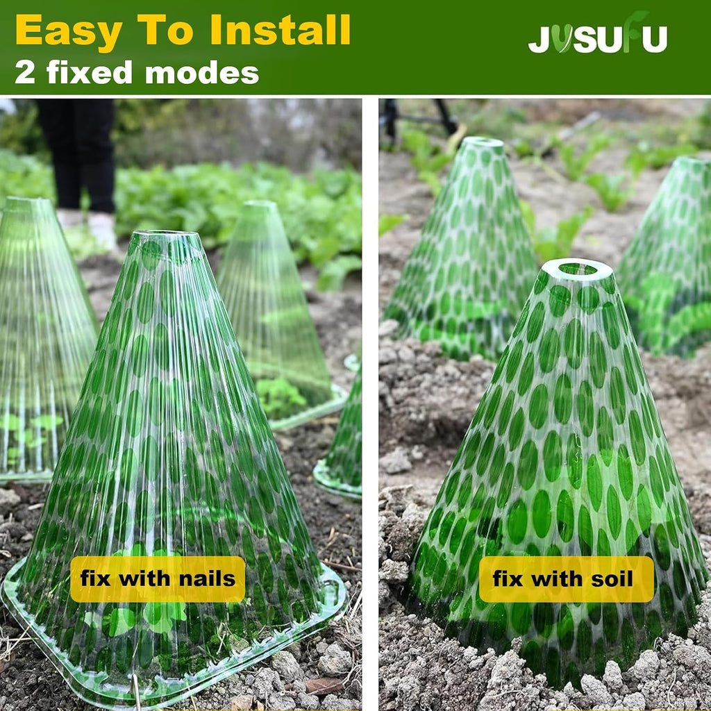 Garden Cloches for Plants, 20 Pack Plant Covers | Reusable Plant Bell Cover Protects Plants from Birds, Frost,Snails
