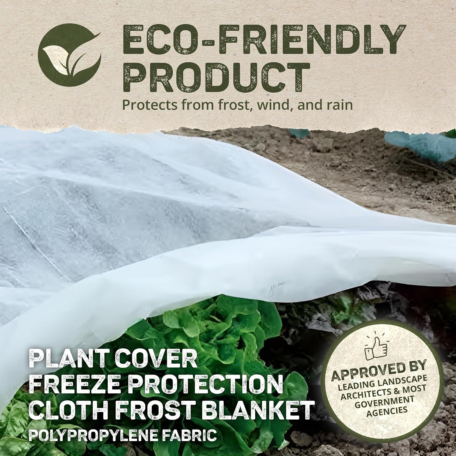 DeWitt Supreme Crop Protection Fabric, 1.5 oz, White, 6' x 50' - Frost & Freeze Blanket for Flowering Annuals