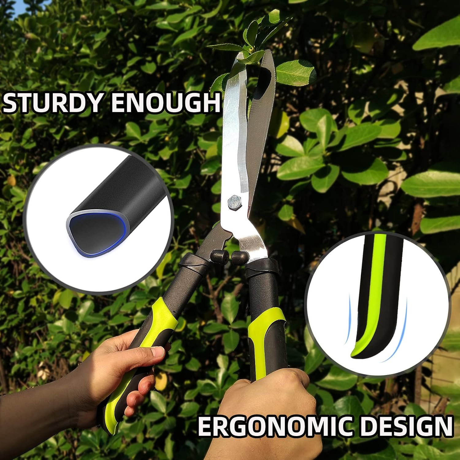 YRTSH Loppers Hedge Clippers & Pruners Combo Set 3-Piece Hedge Shears | Sharp Tree Trimmer Branch Cutter for Yard, Lawn
