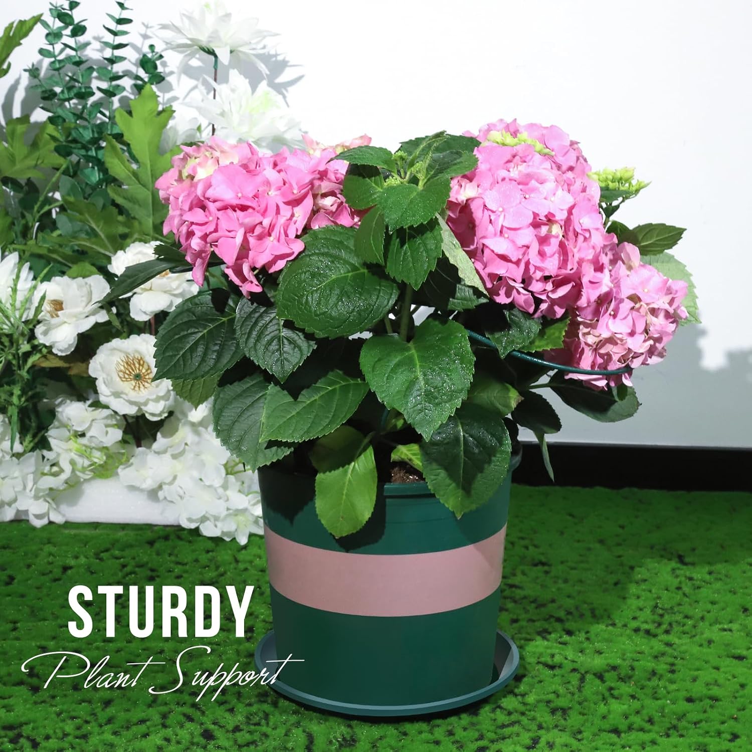 LEOBRO Plant Support Plant Stakes, 12pcs Peony Cages and Supports, Metal Garden Stakes Plant Supports, Plant Support