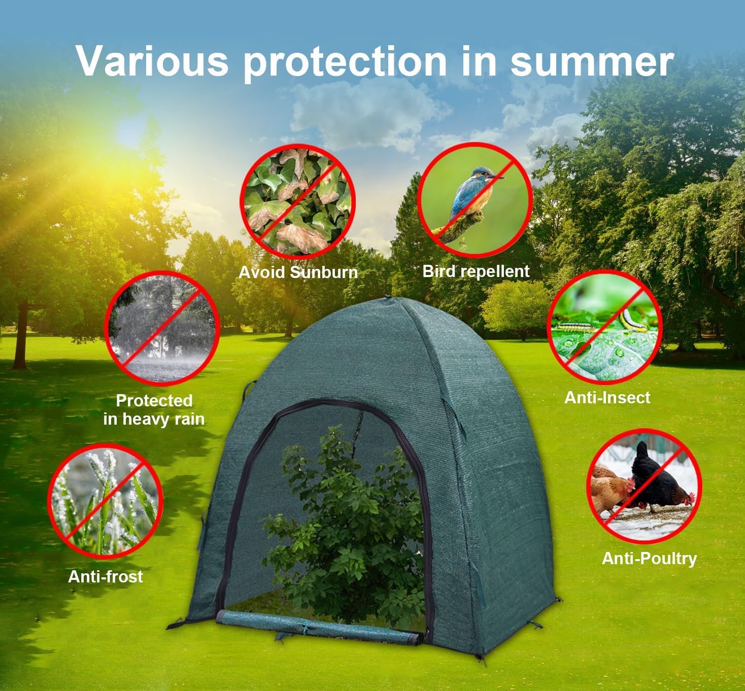 Winter Plant Covers for Snow and Ice Protection Shrub Cover Freeze Protection Plant Tent Protect Outdoor Plant and