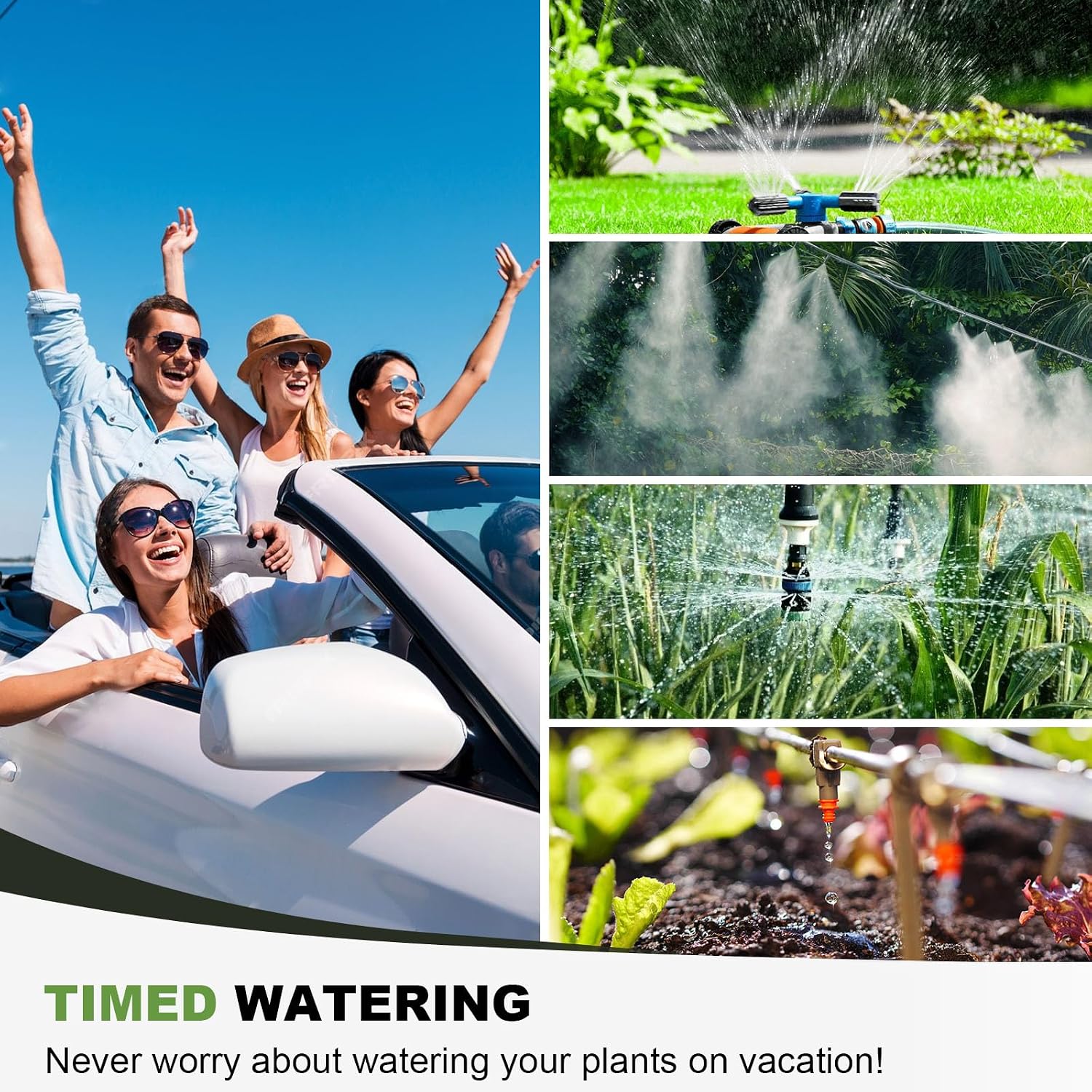 Water Timer for Outdoor Garden Hose, Sprinkler Timer for Garden | Faucet with Auto/Manual/Rain Delay Mode, Sprinkler