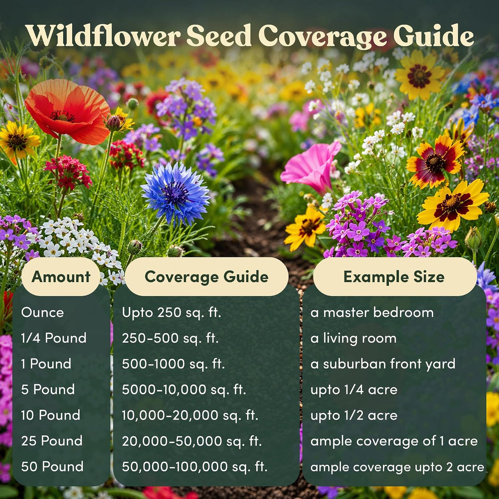 Wildflower Seed Shaker – Annual Mix by GevaGrow | 17 Variety Flower Seeds for Planting in Pots & Outdoor Gardens, Bulk