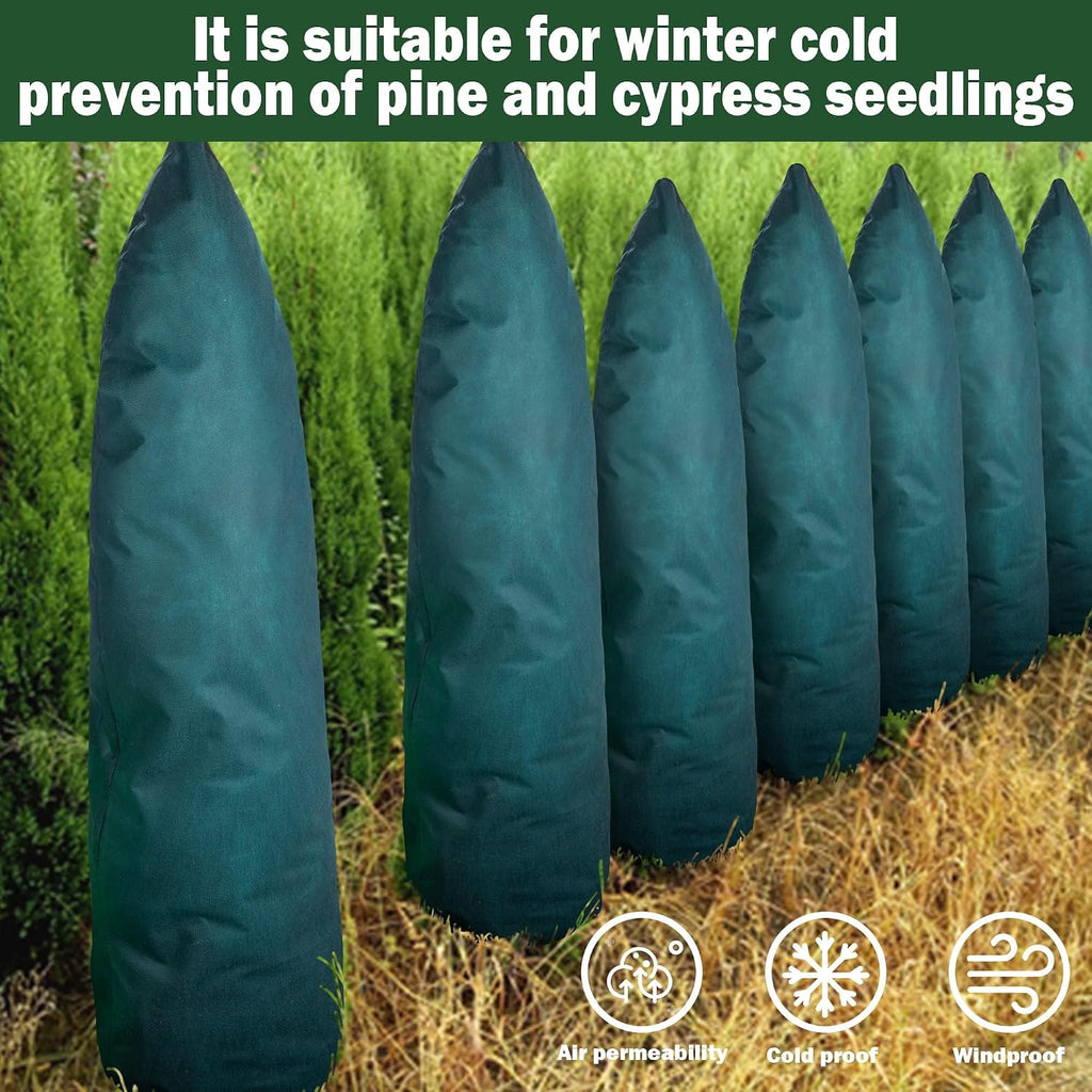 EBaokuup 2 Pcs Zip A Tree Plant Covers Freeze Protection,79" H x 24" W Frost Blankets for Outdoor Plants,Warm Plant