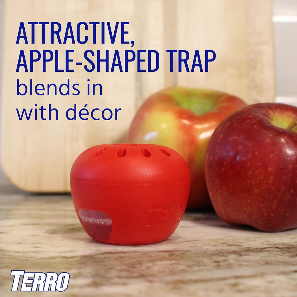 Terro Fruit Fly Traps for Indoors (12 Pack) + 540 Days of Lure Supply