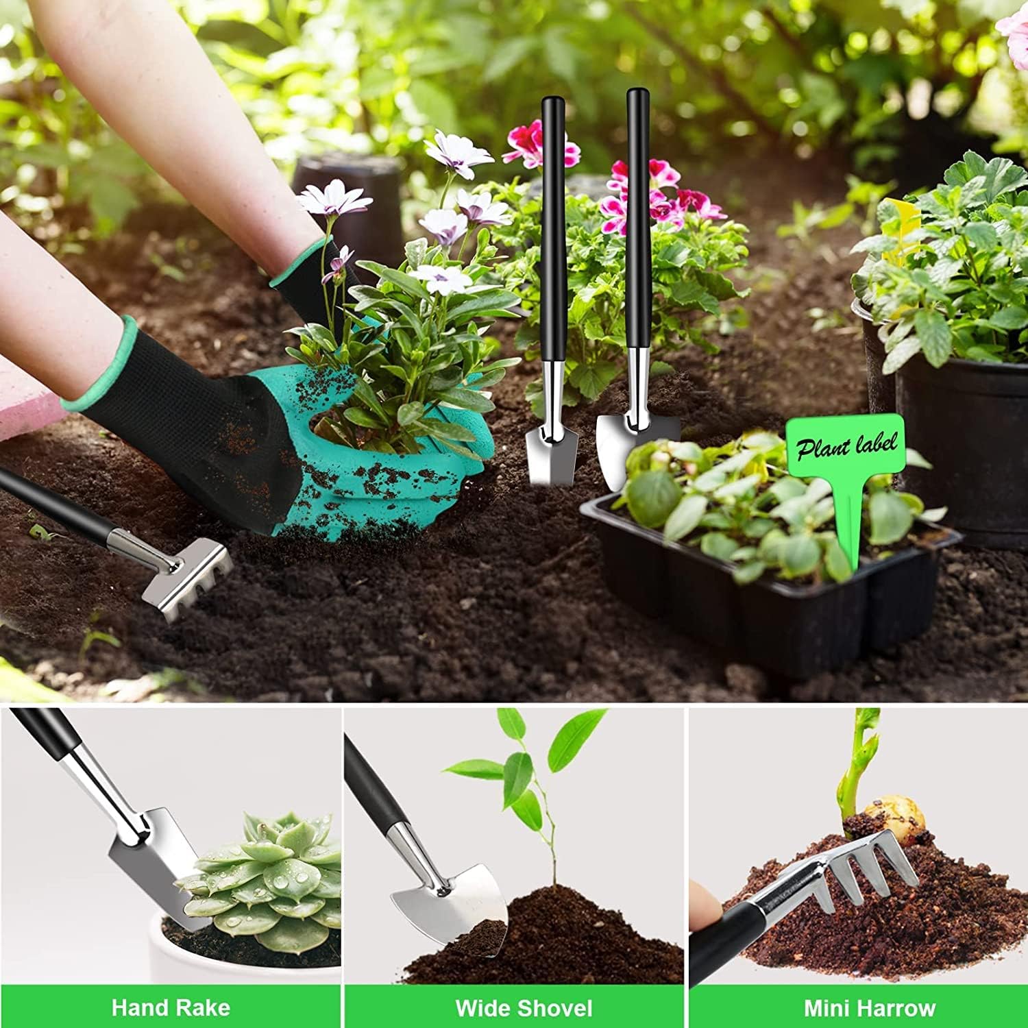 Bonsai Tools Kit- 24 PCS Bonsai Tree Kit Tools for Beginners, Bonsai Tool Set Bonsai Starter Trimming Care Kit Include