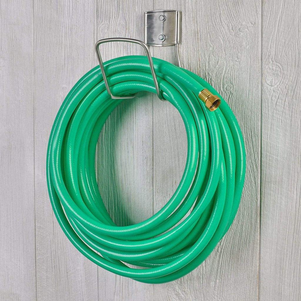 Liberty Garden 681 Hose Hanger, Holds 125-Feet of 5/8-Inch Hose - Stainless Steel