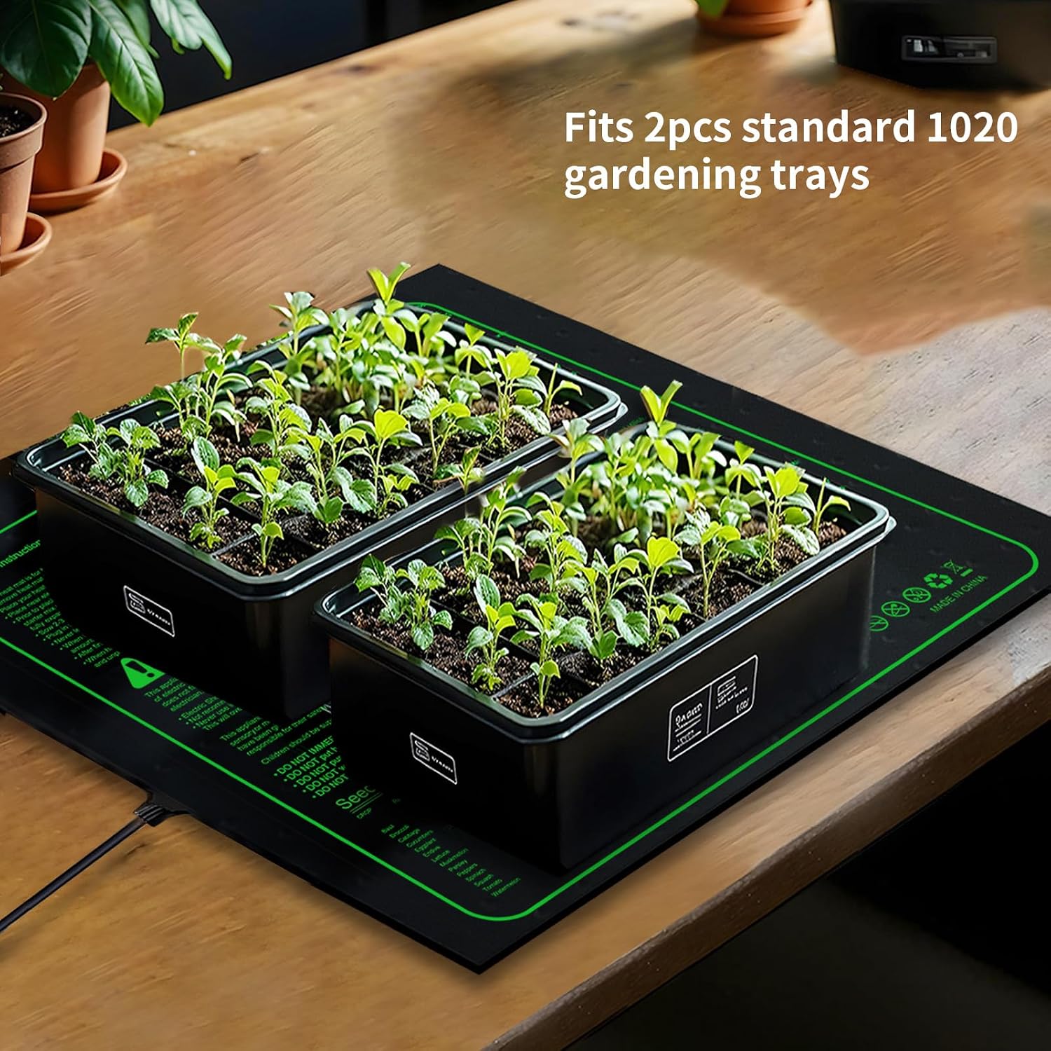 20"x20" Durable Seedling Heat Mat for Seed Starting and Germination | Waterproof Warm Hydroponic Heating Pad with ETL