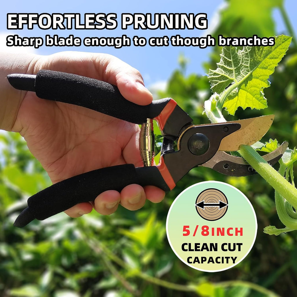 YRTSH Loppers, Hedge Shears & Pruners Combo Set, 3-Piece Hedge Clippers | Heavy Duty Tree & Shrub Care Kit for Yard