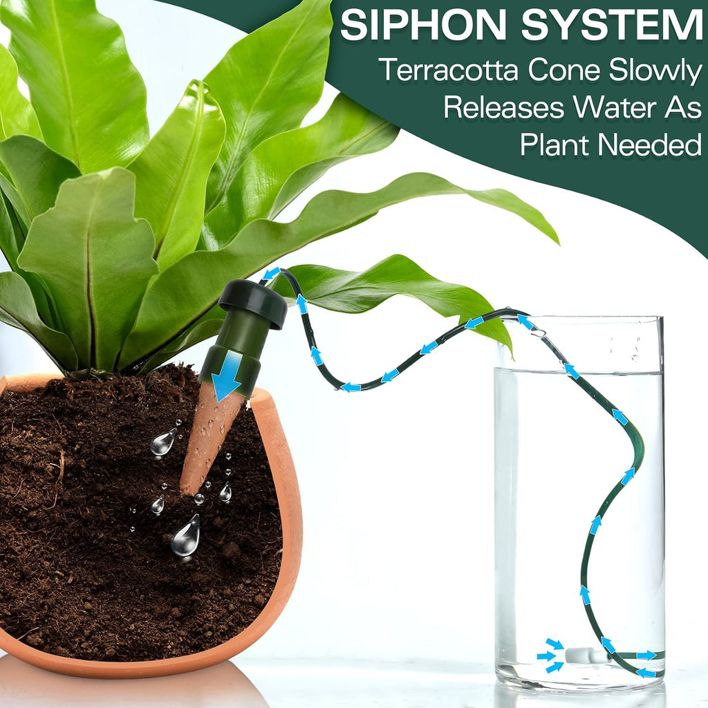 BYDOLL Plant Self-Watering Stakes Automatic Dripper Watering Terracotta Spikes for Indoor Outdoor Plant,Watering Insert