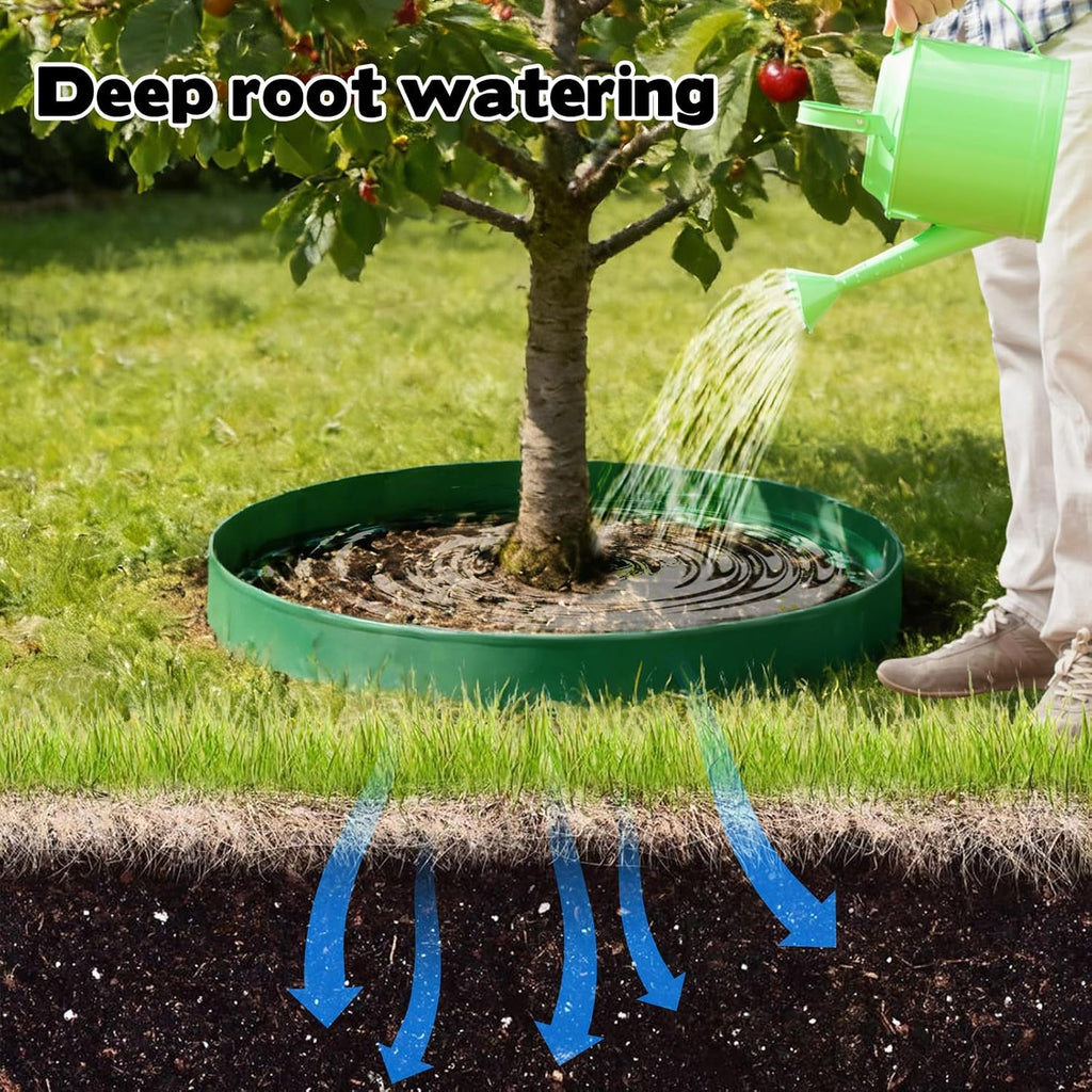 30 Ft Planting Grow Rings with 30 PCS Spikes Plant Rings for Outdoor Plants Planting Ring for Separate Rock and