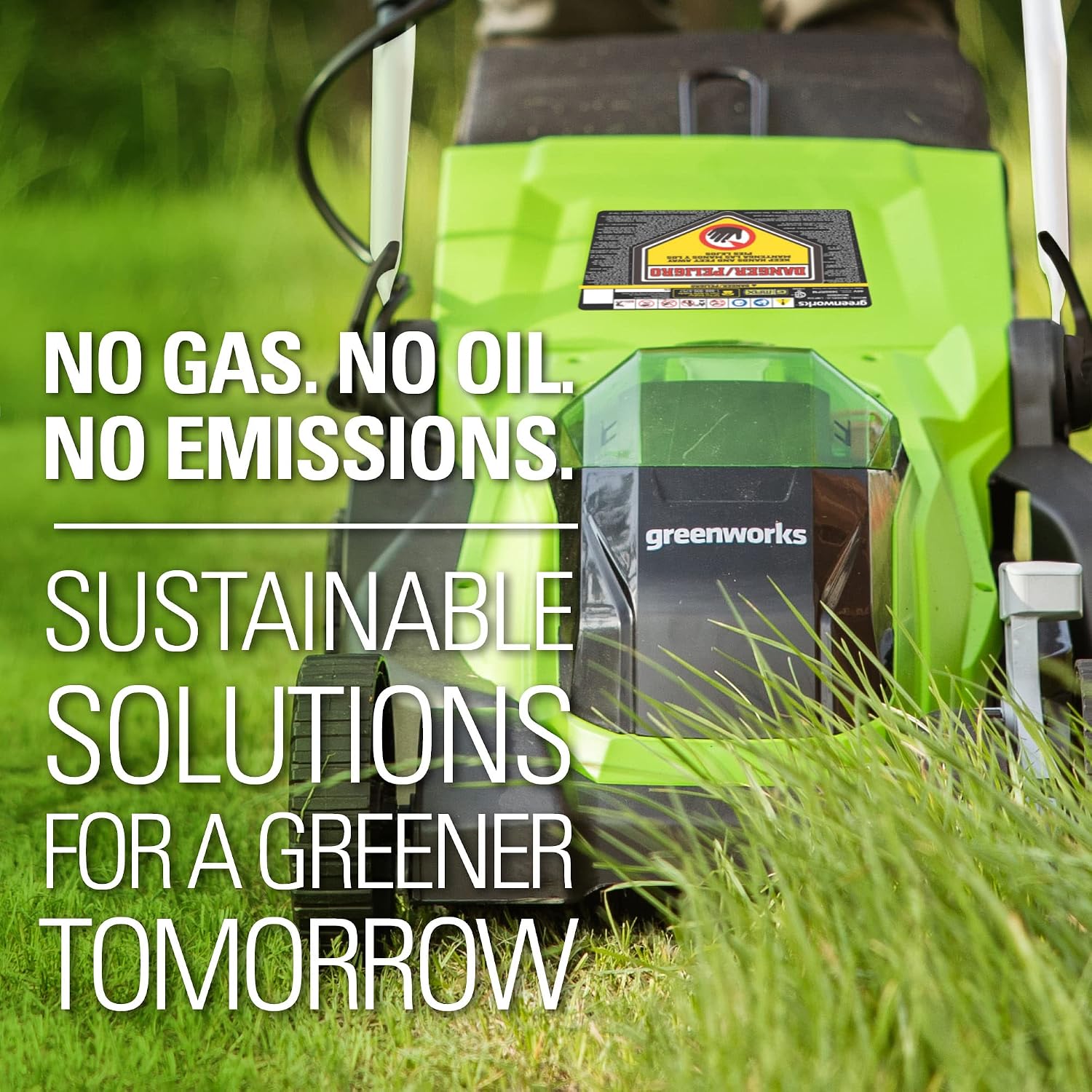 Greenworks 40V 14" Cordless (Push) Lawn Mower (75+ Compatible Tools), 4.0Ah Battery and Charger Included