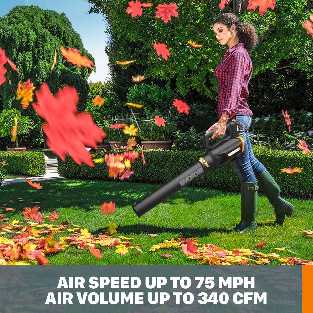 WORX 20V 12" Cordless String Trimmer & 360CFM Leaf Blower Kit, WG928 | Electric Weed Wacker with Command Feed, Blower