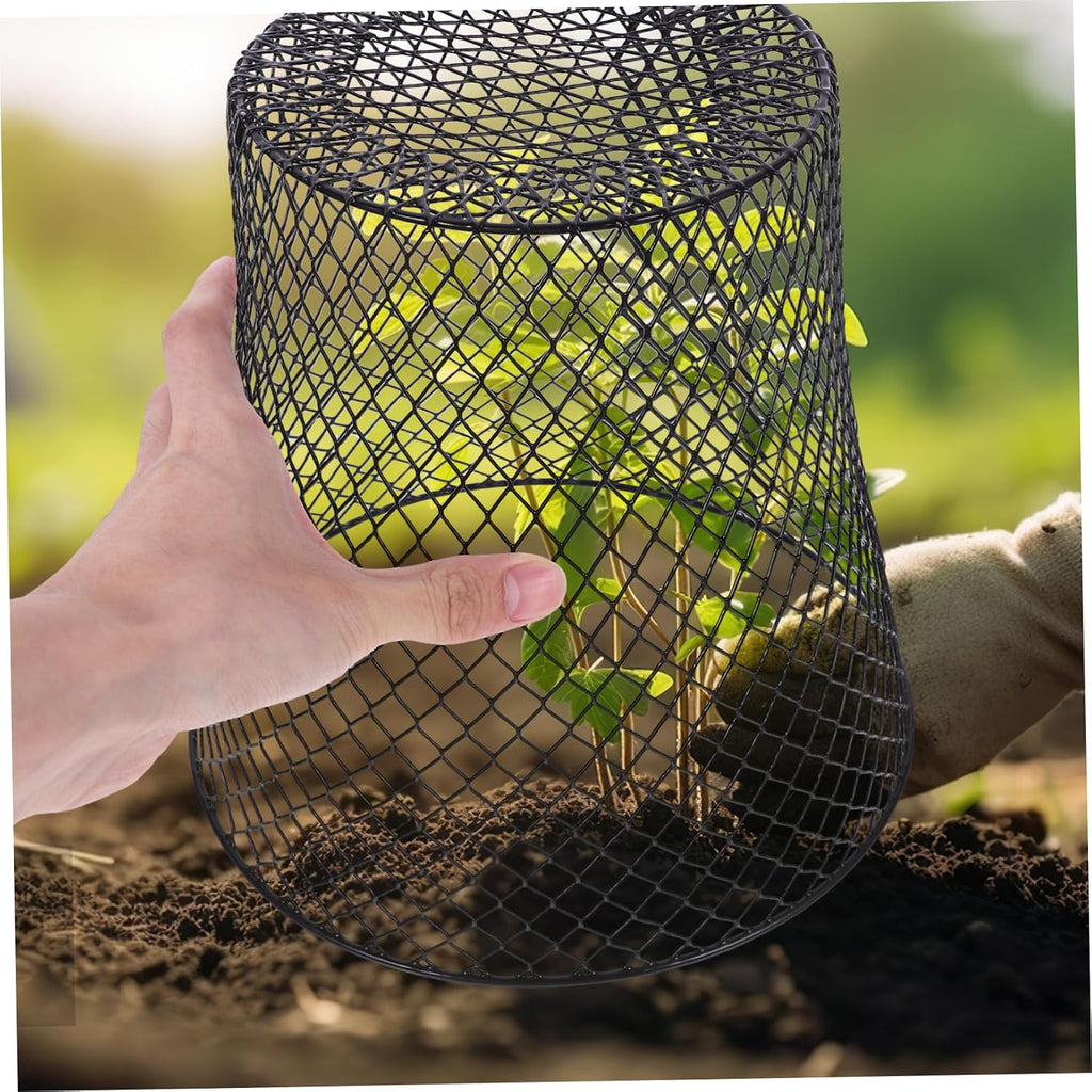 GANAZONO 4pcs Plant Protector Mesh for Flowerpots Reusable Garden Cage Protective Design for Plant Growth and Outdoor