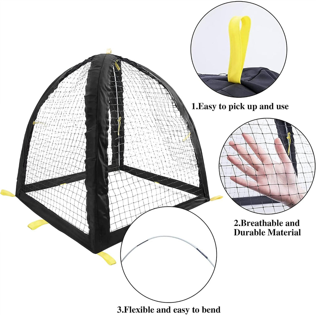 2PCS Pest Guard Cover-22 x 22 x 23 Inch Mesh Plant Cover for Pests-Garden Plants Cloche Tent for Protect Plants
