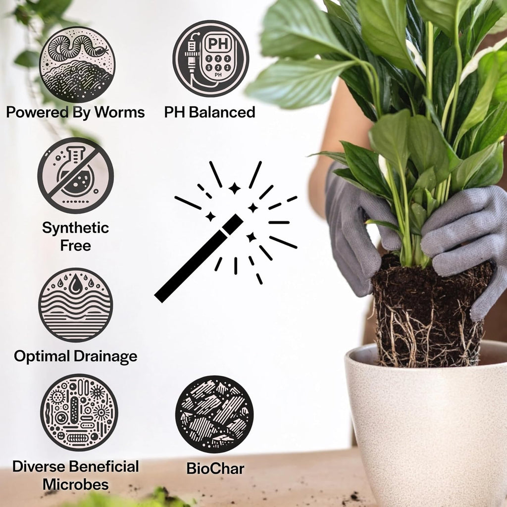 Craft Organic Houseplant Potting Mix, Elite House Plant Soil, Chunky, Well Draining Potting Soil for All Indoor Plants