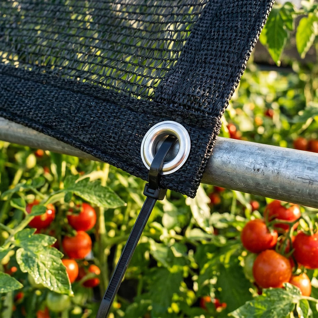 Royal Shade 50% Black Shade Cloth 16FT x 16FT Mesh Tarp with Grommets for Garden Patio, Plant Shading, Greenhouse