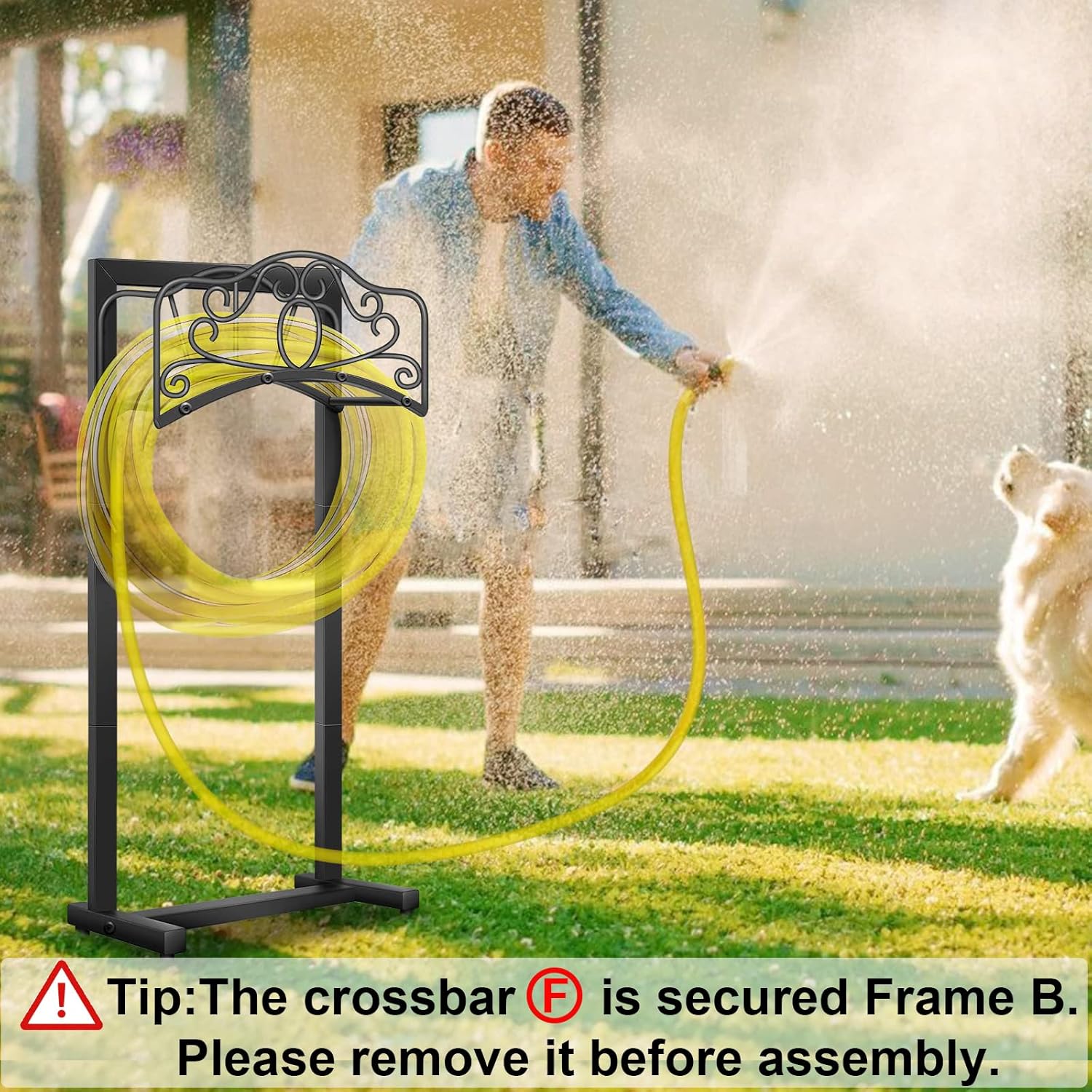 Hose Holder,100ft Capacity Garden Hose holder,Butterfly Style | Freestanding Water Hose Holder,Upgraded Garden Hose