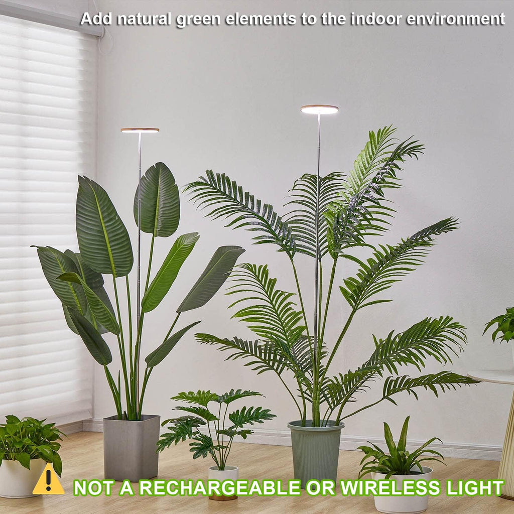 Plant Grow Light, LED Growing Light Full Spectrum for Indoor Plants,Height Adjustable, Automatic Timer, 5V Low Safe
