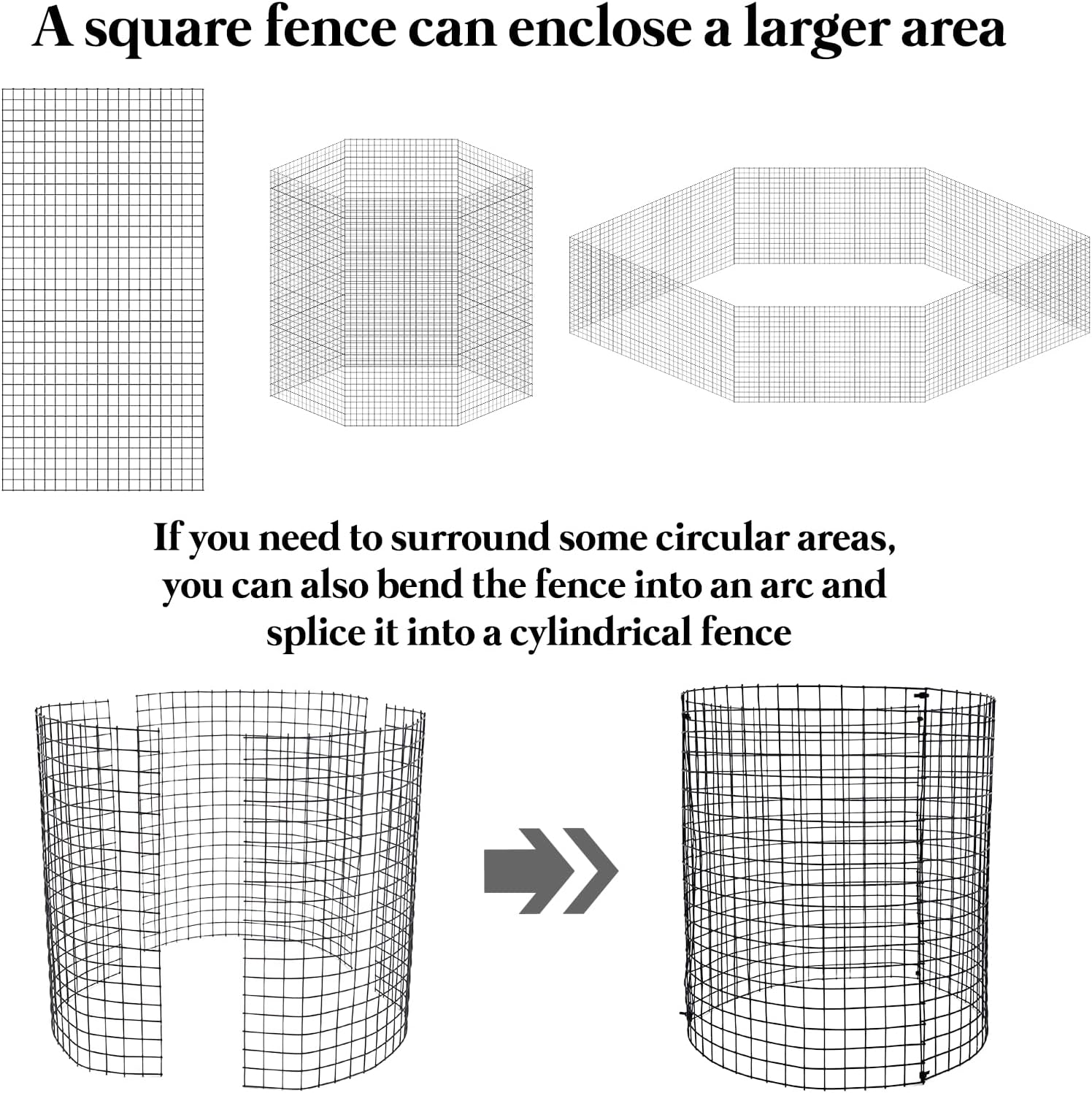 10 Packs Large Wire Plant Protector from Animals - 24'' x 12'' Metal Mesh Plant Cage Covers - Chicken Wire Cloche