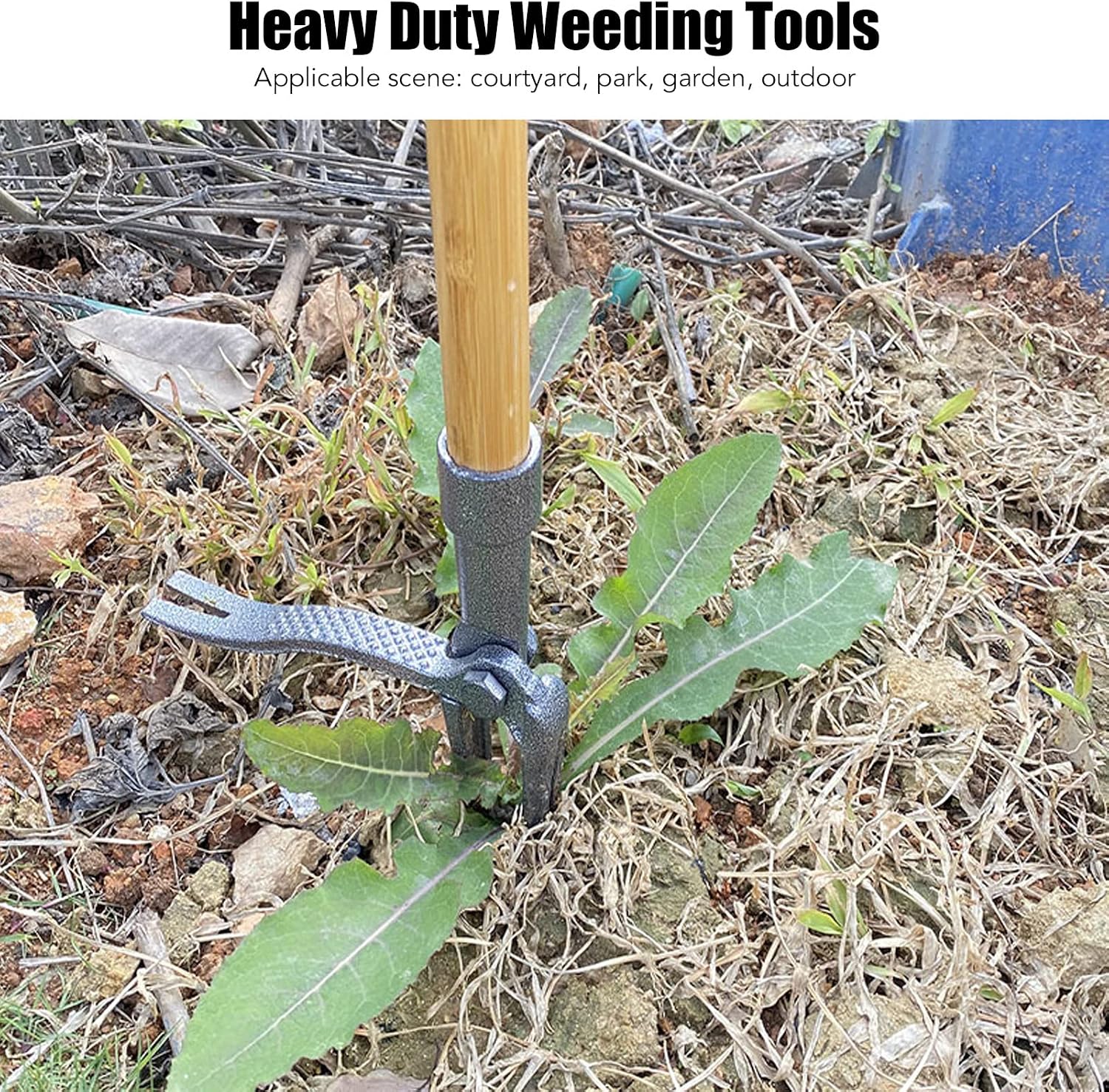 Stand Up Weeder Tool Iron Efficient Manual Root Pulling Picker for Courtyards Gardens, NOENNULLb45tgh0vpw