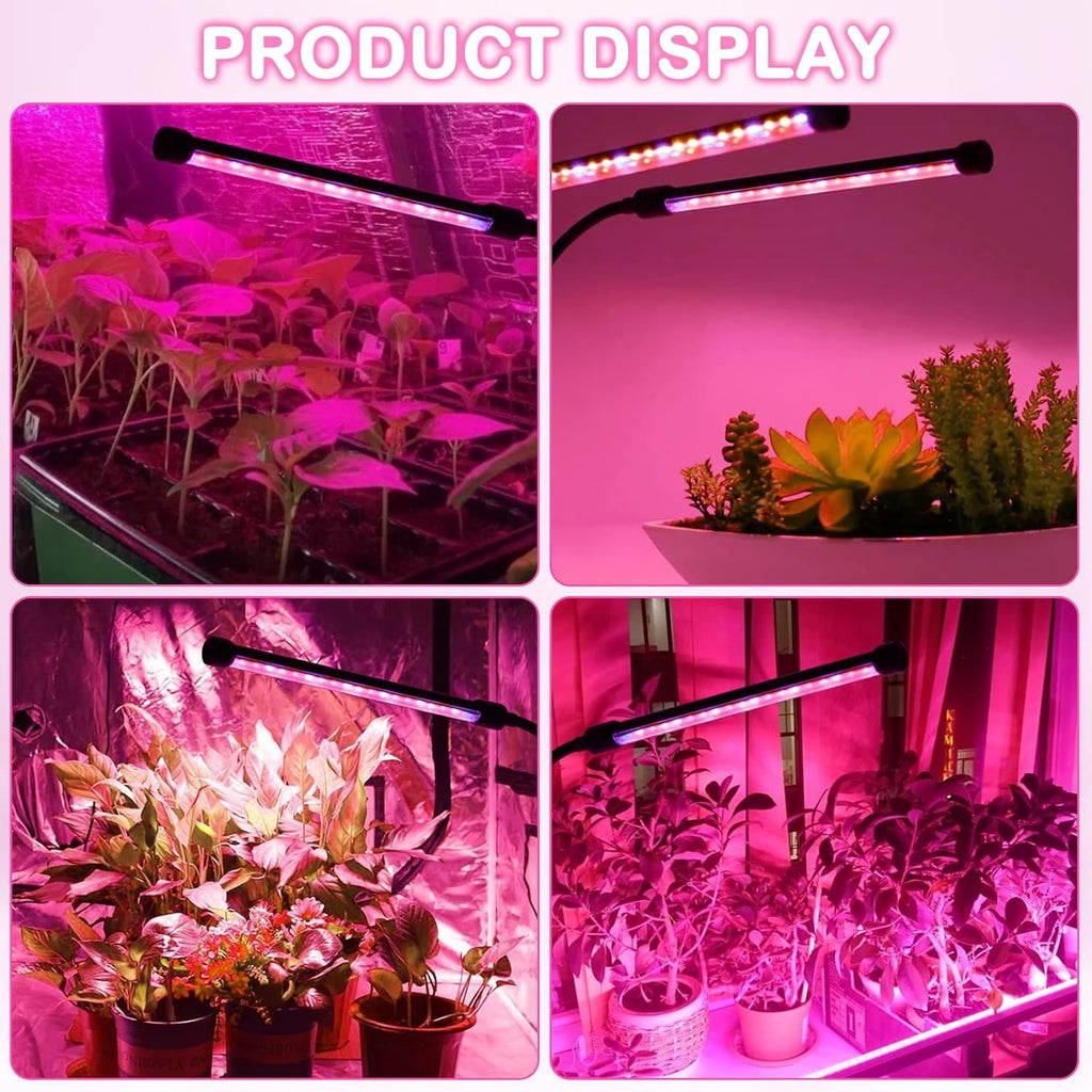 SYEIORAOM Grow Lights for Indoor Plants, Six Head Plant Light with Full Spectrum, LED Grow Lamps for Seed Starting with