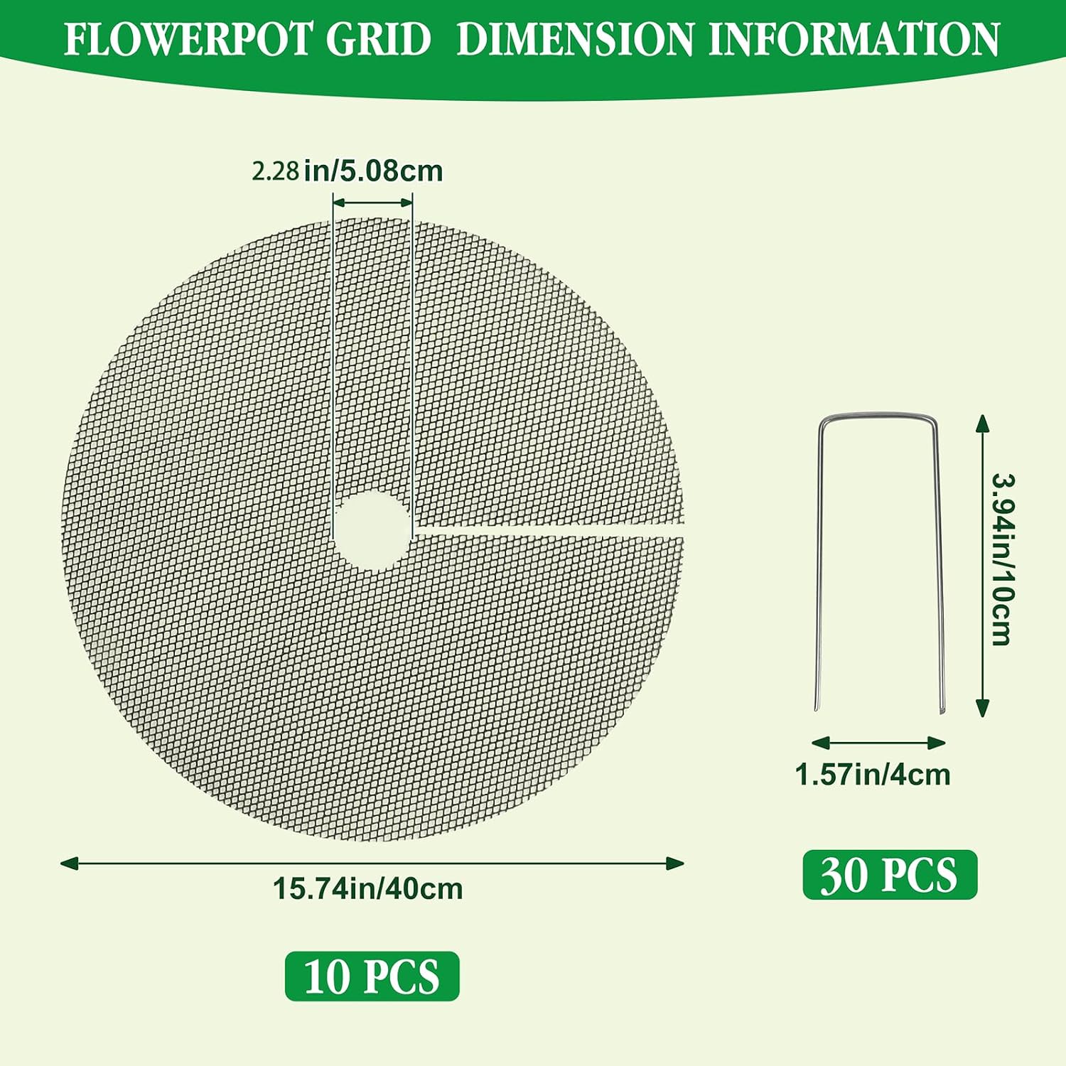 10pc 15.7" Plant Pot Grids Cuttable Plant Pot Soil Covers Protectors from Animals-Indoor Plant Pot Soil Guard for