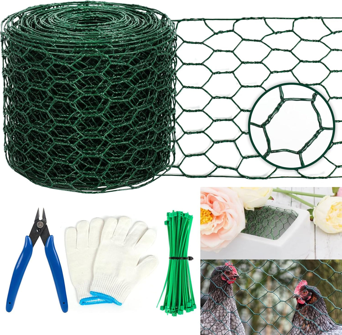 Floral Wire Netting, 4 x 394 Inch Flower Mesh Netting
