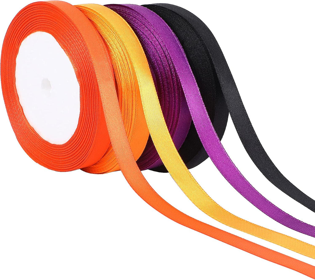 1 1/2 in 30 Yards Orange Ribbon for Gift Wrapping Thanksgiving Halloween