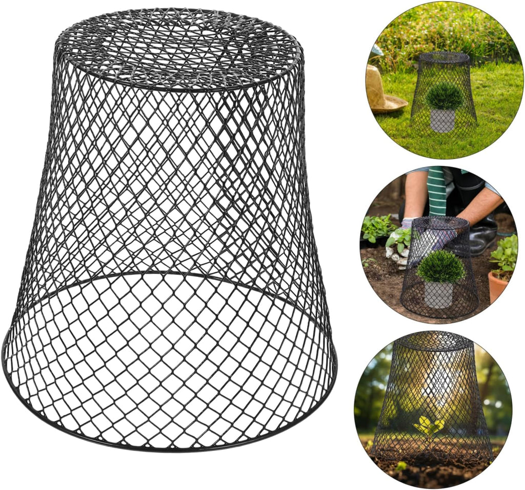 GANAZONO 4pcs Plant Protector Mesh for Flowerpots Reusable Garden Cage Protective Design for Plant Growth and Outdoor
