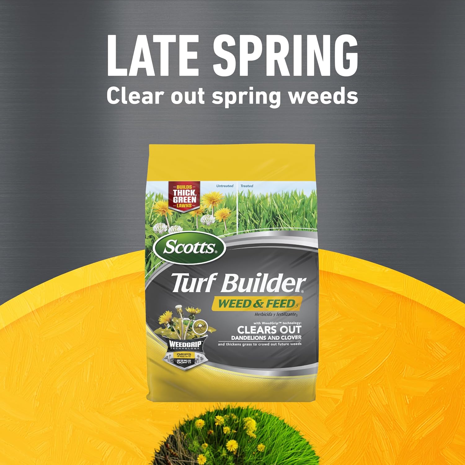 Scotts Turf Builder 3-Bag Lawn Care Bundle for Large, Northern Lawns | 3 Bag Bundle with Scotts Turf Builder Weed &