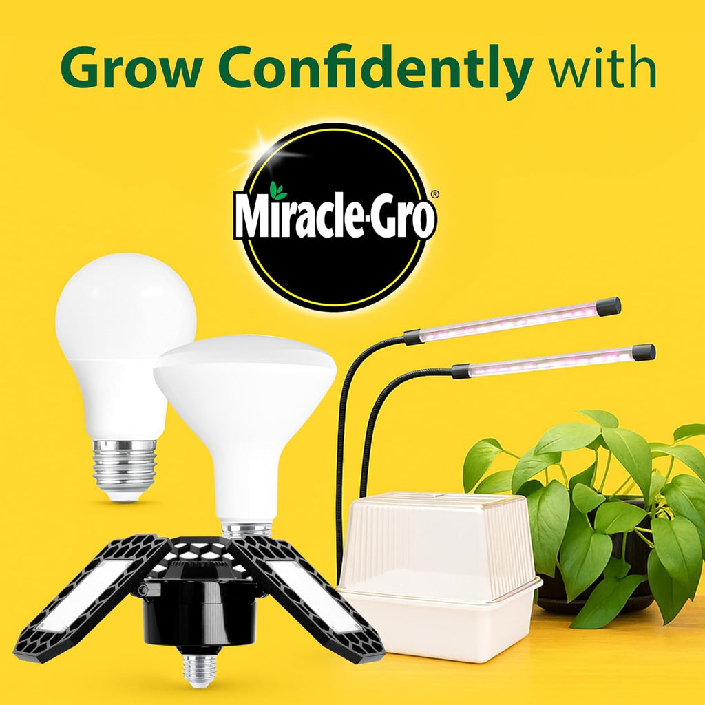 Gro LED Grow Light for Indoor Plants 4-Head | Selectable Spectrum Clip On Plant Light with Timer & Dimmable Modes