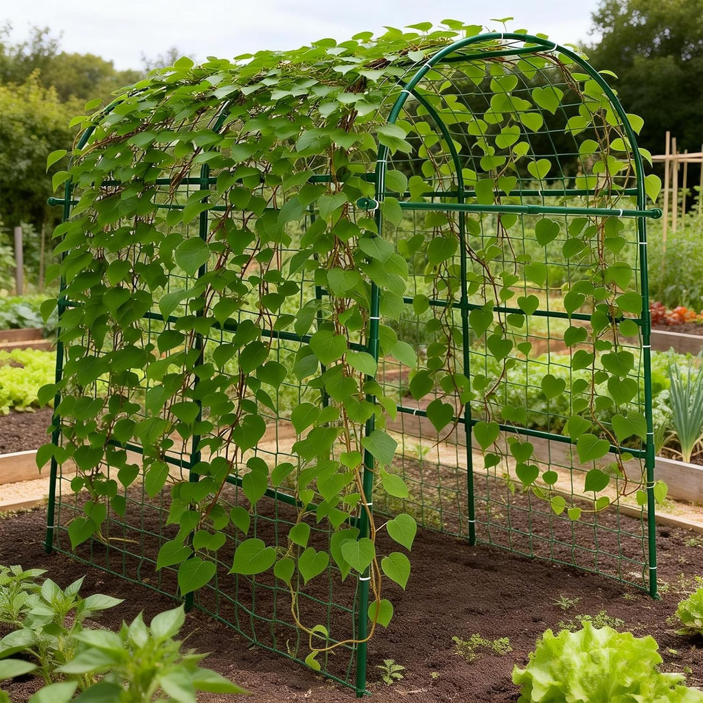 Garden Arch Trellis for Climbing Plants Outdoor - 83" H*71" W*43" L Large Rustproof Garden Trellis, Heavy Duty Grape