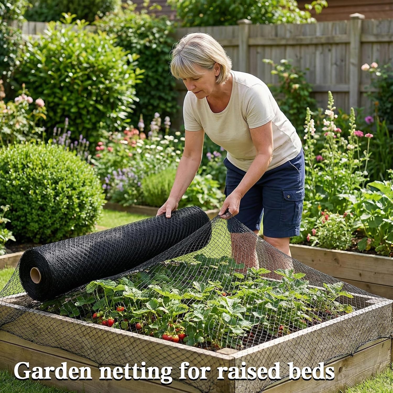 7.5 x 100 FT Bird Netting,1/2" Mesh Garden Netting,100PCS Zip Tie | Heavy Duty Bird Net Poultry Netting Fence for